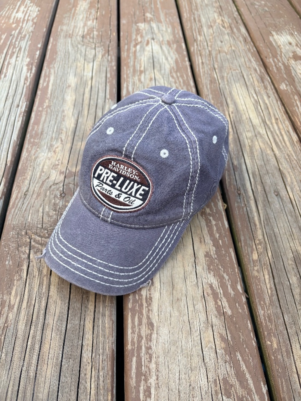 Harley-Davidson Pre-Luxe Softail Stretch Fit Cap – Vintage Wash